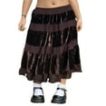 thumbnail image 1 of Jupe Midi Moulante Femme Taille Haute Vintage Robe Longue Ligne A Rétro Mode Urbaine, 1 of 6