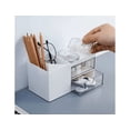 thumbnail image 1 of Caja de almacenamiento de escritorio Levamdar 2 cajones portalápices kawaii almacenamiento de material escolar, 1 of 5