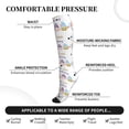 thumbnail image 3 of Lsque Watercolor Gnome Garden Pattern Sport Compression Socks for Men & Women 15-20 mmHg Knee High Nurse Pregnant Running Medical and Travel Athletic, 3 of 6