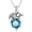 03.aquamarine, variant on Dragon Necklace for Women/Men Sterling Silver Necklace with Birthstone Gift for Women/Men