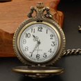 thumbnail image 4 of Reloj de bolsillo Realpoo de cuarzo con locomotora izquierda y cadena de bronce, 4 of 7