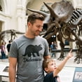 thumbnail image 5 of Mens Dadasaurus T Shirt Funny Fathers Day Dinosaur Tee for Guys Graphic Tees, 5 of 9