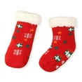thumbnail image 7 of Minzimin 3 Pairs Toddler Girl Boy Sherpa-lined Fuzzy Socks Anti Skid with Grips, Baby Girl Boy Christmas Socks Kids Slipper Socks, 7 of 7