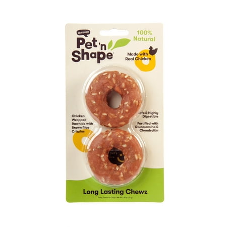 UPC: 0032657601026 | Pet n Shape All Natural Long Lasting Chewz Compressed Rawhide Wrapped with Chicken and Rice Treat Dog Chews 2.5-Inch Rings 2.5 Oz. (2 Rings)