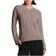 thumbnail image 1 of Suéter de cuello redondo para mujer, suéter de punto con cuello redondo, color liso, manga larga, flores torcidas, cuello en V, suéter para mujer, top para mujer, 1 of 6