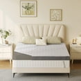 thumbnail image 2 of Extra Firm Mattress Topper Twin Size 3 Inch, Pain Relieving Foam Bed Topper for Extra Support, High-Density Foam Mattress Pad with Removable Cover, No Smell, CertiPUR-US Certified, 2 of 7
