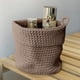 thumbnail image 4 of Storage Basket Hanging Organizer Bedside Desktop Cottons Thread Storage Basket Handmade Woven Fabric Wall Mounted Storage Bin, 4 of 6