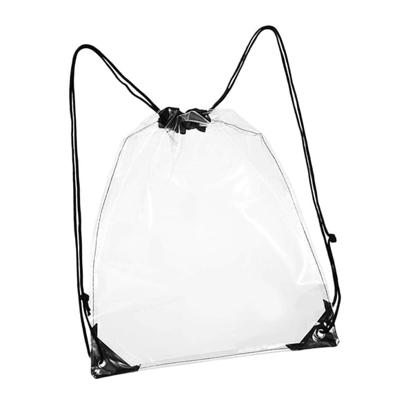 Clear Drawstring Bags,Waterproof Transparents Backpack for Stadium Colleges Sport Event Work Concert Security Approve