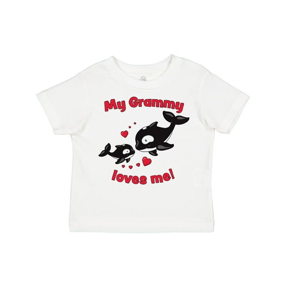 Inktastic My Grammy Loves Me Orca Family Boys or Girls Toddler T-Shirt