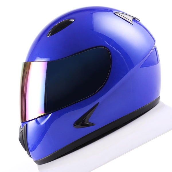 Motorcycle Motocross MX ATV Dirt Bike Youth Full Face Helmet Blue HG316