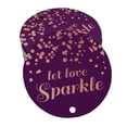 thumbnail image 1 of Inkdotpot Real Rose Gold Foil Let Love Sparkle Wedding Tags Favor Hang Paper Tags 100 Pieces, 1 of 6