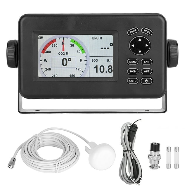 HP-Navegador GPS marino 528A con pantalla LCD a color de 4,3 pulgadas y localizador de alarma, transpondedor AIS clase B combinado