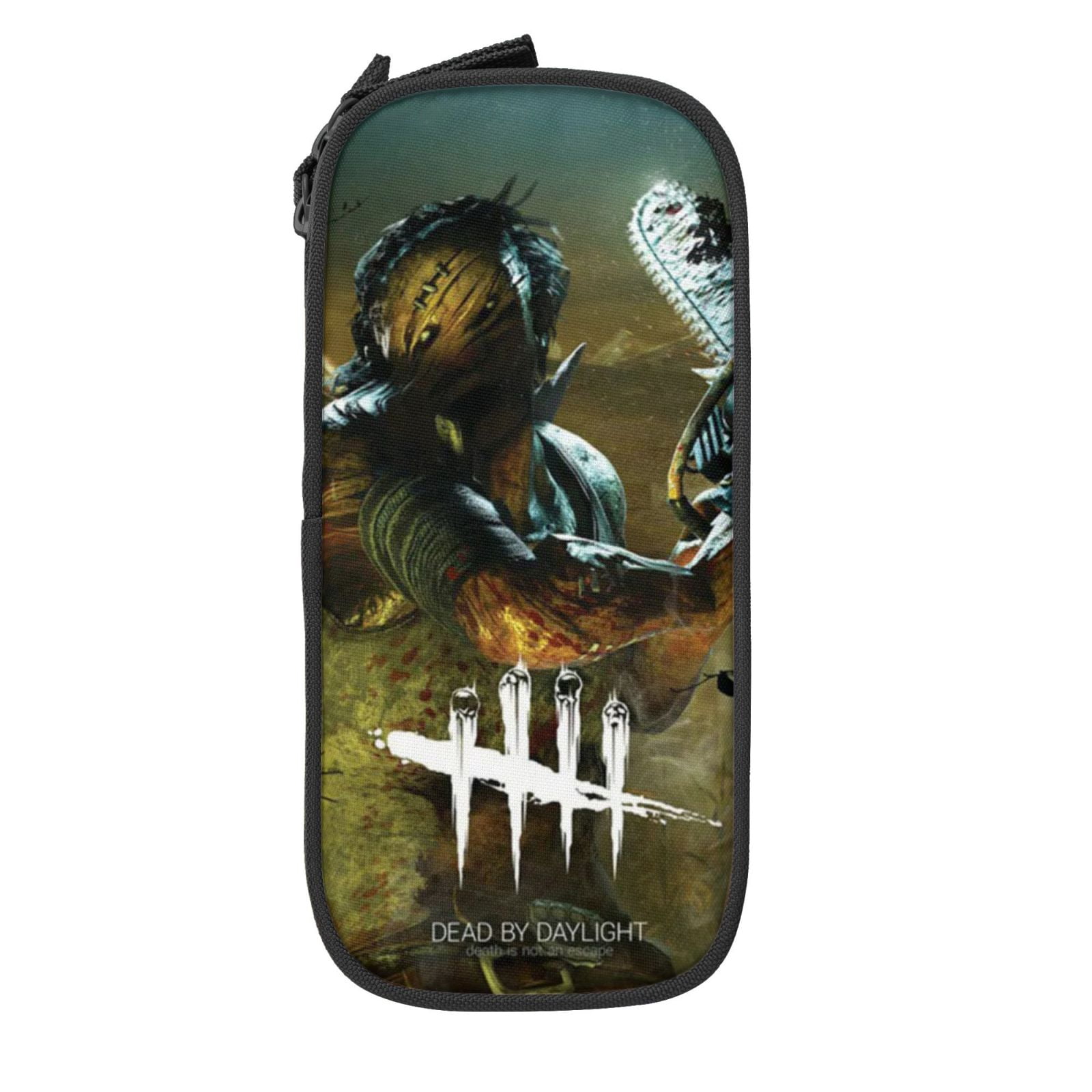 Dead By Daylight Dbd Pencil Case Large Capacity Pencil Pouch Pen Bag Office Stationery Organizer Travel Makeup Bag Black