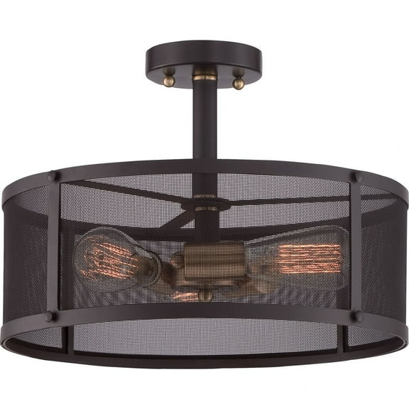 Quoizel Lighting - Three Light Semi-Flush Mount - Semi-Flush Mount - Union