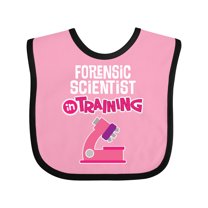 Inktastic Future Forensic Scientist in Training Girls Baby Bib