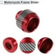 thumbnail image 5 of Protector de Crash Pad de Aleación de Aluminio y Fibra de Carbono para Marco de Motocicleta de 14mm, 48mm, 46mm, Rojo, 2 Pcs, 5 of 7