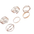 thumbnail image 4 of Minnieouse Paquete de 6 anillos femeninos, conjunto Vintage, joyería conjunta ajustable, anillos de apertura de aleación, accesorios de regalo para boda Ropa, zapatos y accesorios Miscelánea Oro Minnieouse PS13601-01, 4 of 6