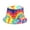 Rainbow, variant on Dress Choice Unisex Summer Trendy Foldable Fisherman Hat Reversible Wide Brim Breathable Rainbow Tie Dye Printed Bucket Hats For Women Men