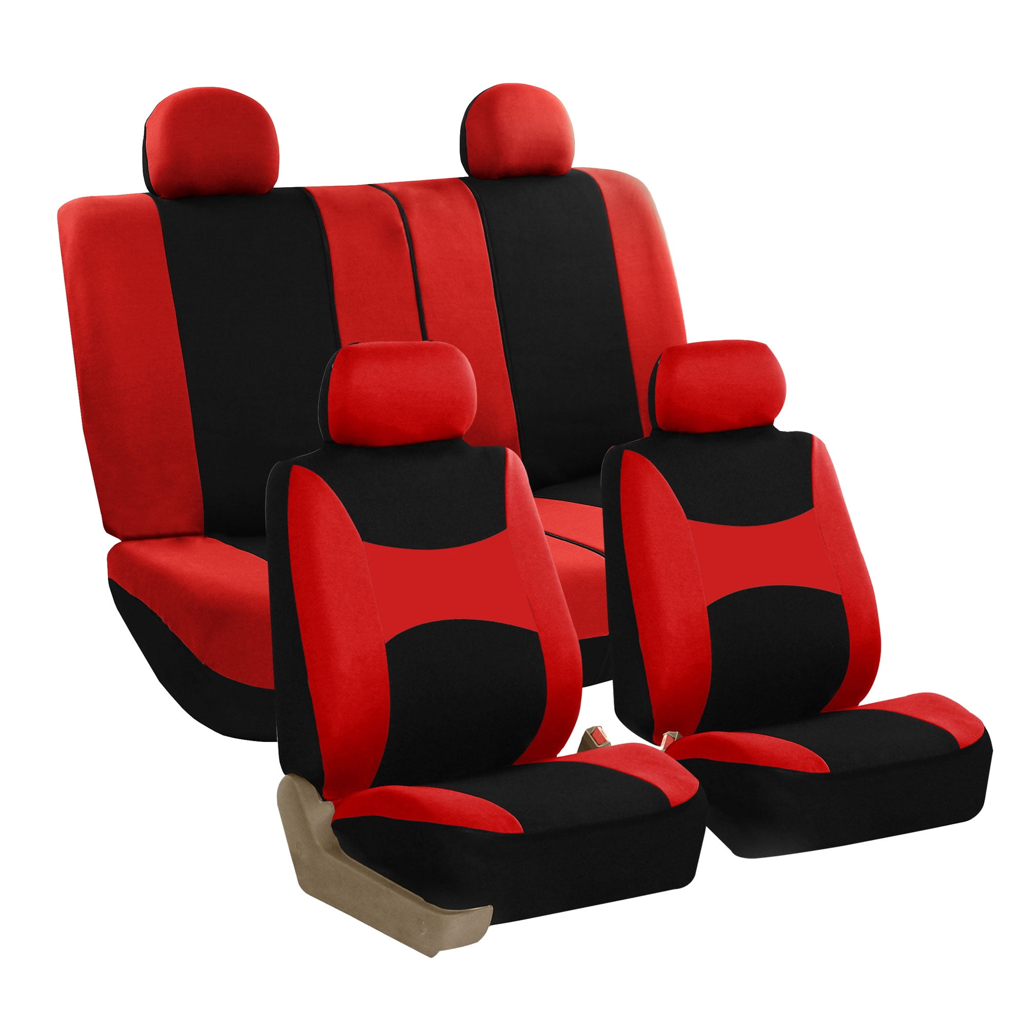 FH Group Light & Breezy Seat Covers for Auto, 4 Headrests Full Auto