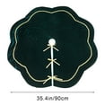 thumbnail image 3 of Christmas Tree Skirt Short Material Christmas Tree Decorations Ideal for Home & Office Holiday Decor, 3 of 9