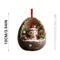thumbnail image 3 of Forest Animal Acorn Dreams Ornaments, Cozy Forest Christmas Ornaments, Pine Cone Animal Christmas Decor, Squirrel Ornament for Christmas Tree, 8D Acrylic Hanging Ornament Home Party Decor, 3 of 5