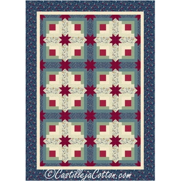 Log Cabin Stars Quilt Pattern
