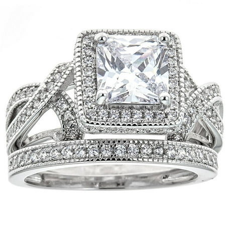 Double French Set Bridal Engagement Ring- Size 9 (Best Size Engagement Ring)