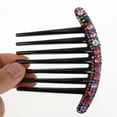 thumbnail image 3 of 1 Pc Women Comfortable Hair Insert Comb for Straight Thick Hair Assorted Color Resin Rhinestone, 3 of 3
