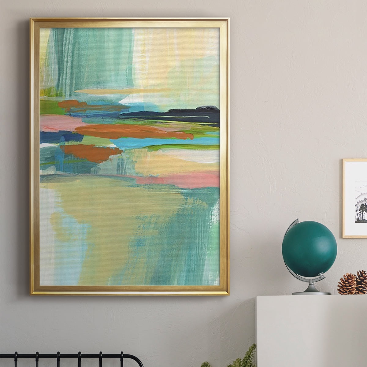 Radiant Horizon I Premium Framed Print, in Gold, Black, or Silver - Ready to Hang