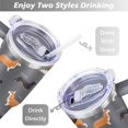thumbnail image 5 of Gift for Dog Lovers Cute Dog Tumbler for Women - 40oz Dog Tumblers with Handle Straw and Lid Tumbler Cup Travel Coffee Mug, 5 of 7