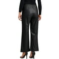 thumbnail image 3 of INSPIRE CHIC Women's Faux Leather Pants High Waist Straight Leg Pant Trousers with Pockets Party Outfit XS Black, 3 of 6