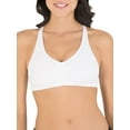 thumbnail image 3 of Fruit of the Loom Women's Shirred Front Racerback Sports Bra, Style-90011, 3-Pack, 3 of 7