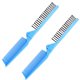 thumbnail image 1 of 2 Pedazos Peine Antiestático de Cabello con Doble Cabeza Resistente a Calor Azul Yuyangstore Peine de bolsillo plegable, 1 of 7