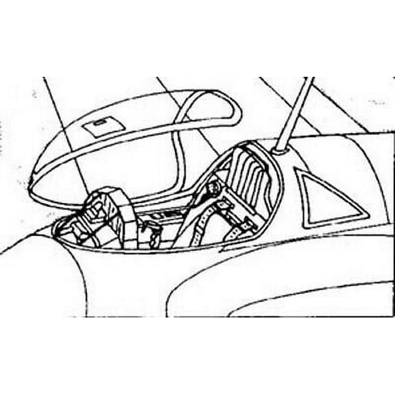 Me 163 Vacuform Canopy x2 for Dragon (1/48 model kit accessory)