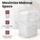 thumbnail image 2 of Organizador de maquillaje Masirs 360 con repisa giratoria ajustable, color blanco, 2 of 6