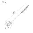 thumbnail image 6 of Egg Whisk,2 Pack Stainless Steel Home Kitchen Tool, Hand Easy Whisk Egg Beater Manual Mixer Blender for Whisking, Beating & Stirring., 6 of 8