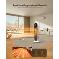 thumbnail image 2 of 25" Space Heater Indoor Room, Electric Heater with Remote Fast Heating,Overheating Protec,New, 2 of 9