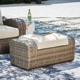 thumbnail image 3 of Richly Unique Design Outdoor Ottoman with Cushion Beige Siganture Design by Ashley Ultimate Comfort, 3 of 4