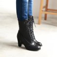 thumbnail image 4 of Bottes à Talons Hauts Classiques en Cuir Pointu pour Femmes, 4 of 4