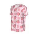 thumbnail image 2 of Rocae Strawberries for Breathable Men's Baseball T-Shirt Fashionable Casual Baseball Jersey, Moisture-wicking Sportswear 3X-Large, 2 of 9