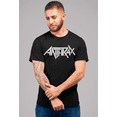 thumbnail image 3 of Anthrax - Classic White Logo Unisex T-Shirt - Black - Small, 3 of 5
