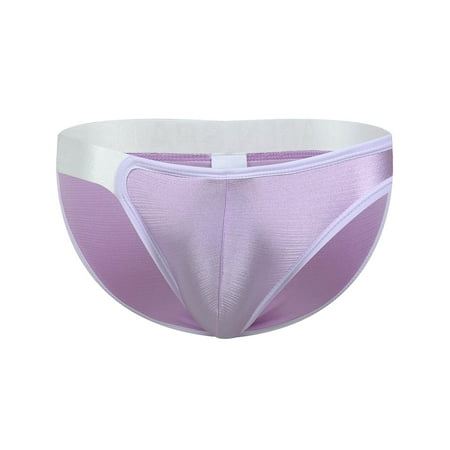 

Qcmgmg Men s Breathable Underwear Solid Color Stretch Briefs S