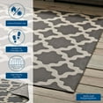 thumbnail image 6 of Modway Cerelia 108x143.5" Moroccan Trellis Fabric Area Rug in Gray and Beige, 6 of 9
