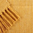 thumbnail image 5 of Contemporary Home Living 2' x 3' Ribbed 2-Tone Rectangular Area Throw Rug - Gold, 5 of 6
