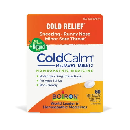 UPC 306962607609 product image for Boiron ColdCalm Tablets  Homeopathic Medicine for Cold Relief  Sneezing  Runny N | upcitemdb.com