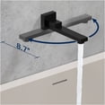 thumbnail image 3 of JERFIT 12 Inch Matte Black Shower System with Rain Shower Head & Handheld Spray, Pressure Balance Valve, Wall Mounted Bathroom Faucet Set in Modern Finish, 3 of 8