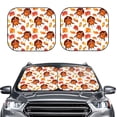 thumbnail image 2 of Vsdgher Thanksgiving Turkey Leaves Print Car Windshield Sun Shade, Reflective Sunshade Window Sunshade Sun Visor Protector Fit for Cars,Trucks,SUVs-Large, 2 of 6
