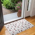thumbnail image 2 of White Cow Heart Pattern Door Rugs,Washable Non Slip Door Mats Indoor,Decorative Door Mats,Entry Mat Indoor for Entrance,Bedroom,Kitchen,Bathroom,17"x30", 2 of 6