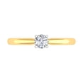 thumbnail image 3 of 1/5 Carat 4-Prong Set Diamond Solitaire Engagement Ring Band in 14K Yellow Gold (Ring Size 5.75), 3 of 5