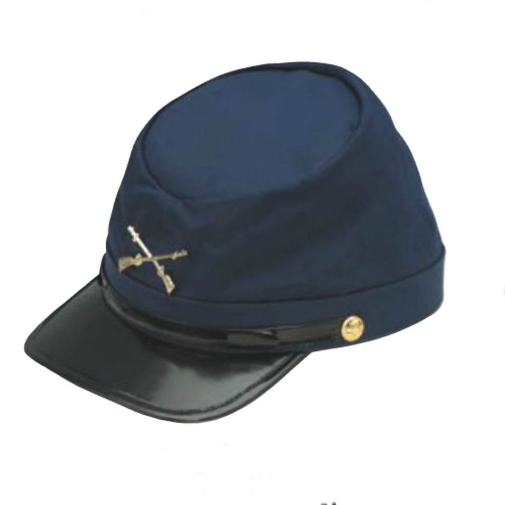 Federal Confederate Army Soldier Kepi Wool Hat Costume Accessory Civil War Cap 